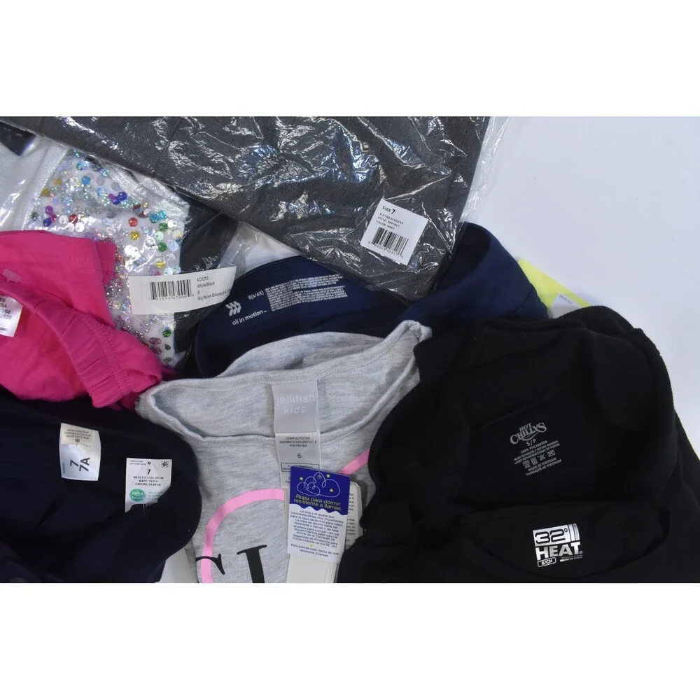Wholesale Bulk Lot Of 14 Girls Size Small 6/7 Mixed Season Tops Bottoms Dresses